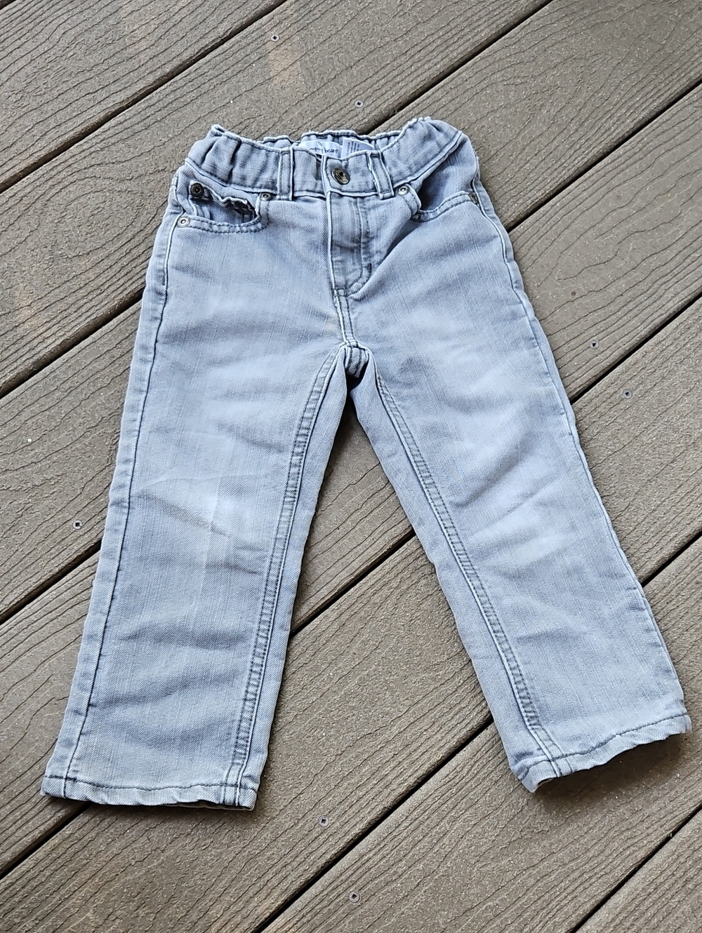 jumping beans Light Gray Kids Denim Jeans 3T boys